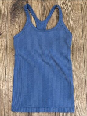 Lululemon Ebb To Street Racerback Tank Top In Oasis Blue Size 4